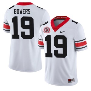 #19 Brock Bowers University of Georgia Bulldogs Men's 1980 National Champions 40th Anniversary 2026-27 Jerseys - White