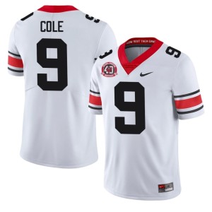 #9 Chris Cole Damn Good Dawgs Men's 1980 National Champions 40th Anniversary Stitched Jersey - White