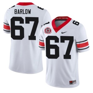 #67 Clinton Barlow Bulldog Nation Men 1980 National Champions 40th Anniversary Game Jersey - White