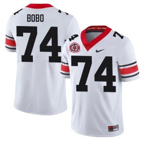 #74 Drew Bobo Damn Good Dawgs Men 1980 National Champions 40th Anniversary Game Jerseys - White