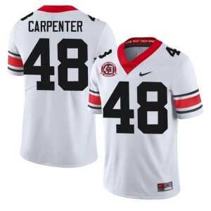 #48 Duncan Carpenter Bulldog Nation Men 1980 National Champions 40th Anniversary College Jersey - White