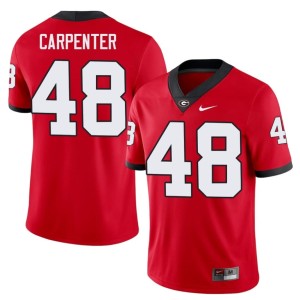 #48 Duncan Carpenter Georgia Bulldogs Mens Official Jersey - Red