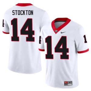 #14 Gunner Stockton UGA Mens Game Jerseys - White