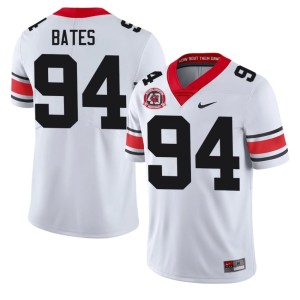 #94 Henry Bates Dawgs Men 1980 National Champions 40th Anniversary Game Jerseys - White