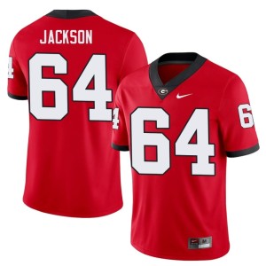 #64 Jahzare Jackson Damn Good Dawgs Men's Official Jerseys - Red