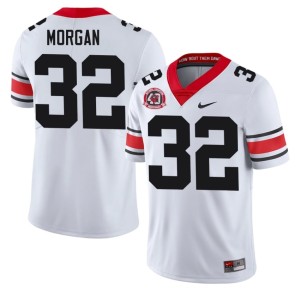 #32 Jaylan Morgan University of Georgia Men 1980 National Champions 40th Anniversary Game Jersey - White