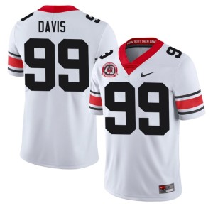 #99 Jordan Davis Georgia Men's 1980 National Champions 40th Anniversary Replica Jersey - White