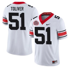 #51 Malachi Toliver DGDs Men 1980 National Champions 40th Anniversary NCAA Jerseys - White