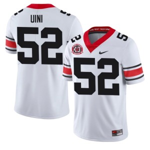 #52 Michael Uini UGA Men 1980 National Champions 40th Anniversary Game Jersey - White