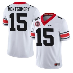 #15 Ryan Montgomery University of Georgia Men's 1980 National Champions 40th Anniversary Alumni Jersey - White