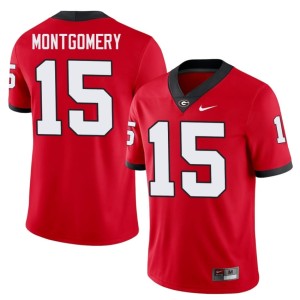 #15 Ryan Montgomery Go Dawgs Men Football Jerseys - Red