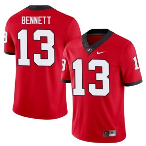 #13 Stetson Bennett Damn Good Dawgs Men's Game Jerseys - Red