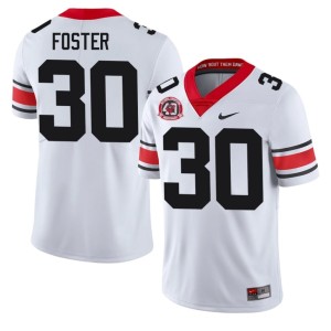 #30 Terrell Foster Dawgs Mens 1980 National Champions 40th Anniversary High School Jersey - White