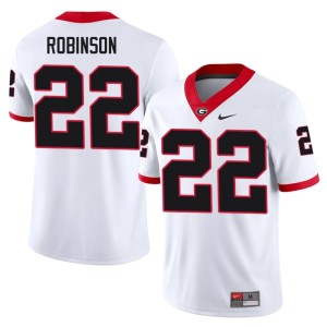 #22 Todd Robinson Damn Good Dawgs Mens NCAA Jerseys - White