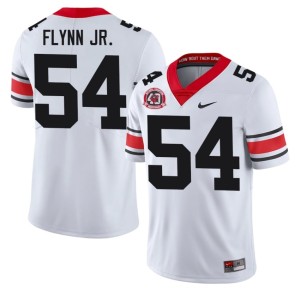#54 Waltclaire Flynn Jr. Georgia Bulldogs Mens 1980 National Champions 40th Anniversary Replica Jersey - White