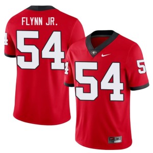 #54 Waltclaire Flynn Jr. University of Georgia Bulldogs Mens University Jersey - Red