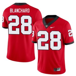 #28 Walter Blanchard UGA Bulldogs Mens University Jerseys - Red