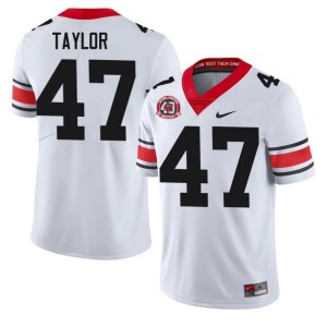 #47 Will Taylor University of Georgia Mens 1980 National Champions 40th Anniversary Alumni Jersey - White