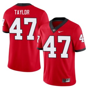 #47 Will Taylor Georgia Men College Jerseys - Red