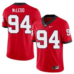 #94 Xzavier McLeod Georgia Mens High School Jerseys - Red