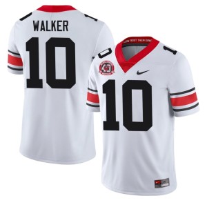 #10 Zayden Walker Georgia Mens 1980 National Champions 40th Anniversary Player Jersey - White