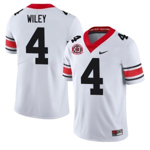 #4 CJ Wiley Georgia Bulldogs Mens 1980 National Champions 40th Anniversary 2026-27 Jerseys - White