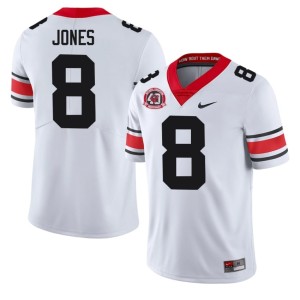 #8 Demello Jones UGA Mens 1980 National Champions 40th Anniversary Official Jersey - White