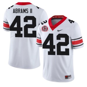 #42 Nick Abrams II Dawgs Men 1980 National Champions 40th Anniversary Official Jersey - White
