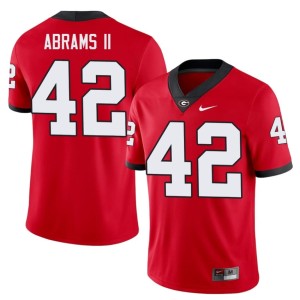 #42 Nick Abrams II University of Georgia Men's Football Jersey - Red