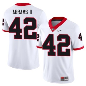 #42 Nick Abrams II Go Dawgs Men Football Jerseys - White