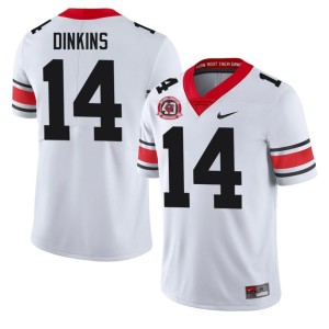 #14 Rasean Dinkins University of Georgia Mens 1980 National Champions 40th Anniversary 2026 Jersey - White
