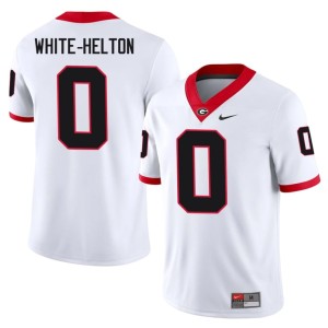 #0 Sacovie White-Helton Dawgs Mens Replica Jerseys - White