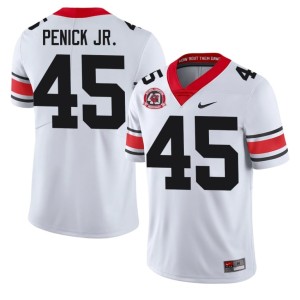 #45 Terrence Penick Jr. Damn Good Dawgs Men's 1980 National Champions 40th Anniversary Official Jerseys - White