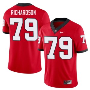 #79 TyQuez Richardson Go Dawgs Mens Replica Jersey - Red