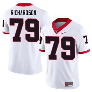 #79 TyQuez Richardson Georgia Bulldogs Mens 2026 Jerseys - White