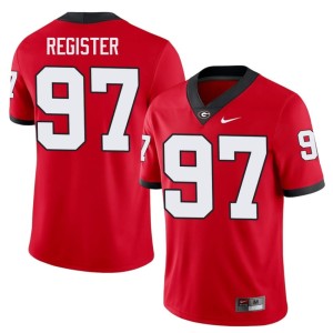 #97 Wade Register UGA Bulldogs Men's Stitched Jersey - Red
