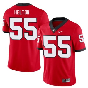 #55 Zykie Helton Dawgs Mens Game Jersey - Red
