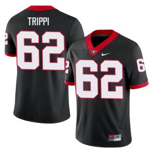 #62 Charley Trippi Dawgs Men's University Jersey - Black