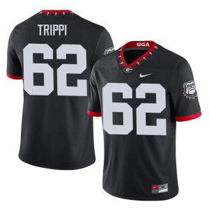#62 Charley Trippi UGA Mens Mascot 100th Anniversary 2026 Jersey - Black
