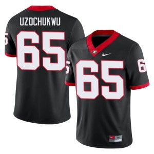 #65 Dennis Uzochukwu Go Dawgs Mens High School Jersey - Black