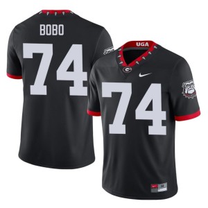 #74 Drew Bobo University of Georgia Bulldogs Men's Mascot 100th Anniversary University Jersey - Black