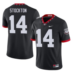 #14 Gunner Stockton Go Dawgs Men Mascot 100th Anniversary College Jerseys - Black