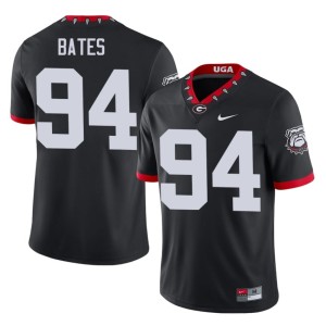 #94 Henry Bates University of Georgia Mens Mascot 100th Anniversary University Jerseys - Black