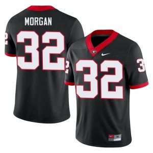 #32 Jaylan Morgan Bulldog Nation Mens Game Jerseys - Black