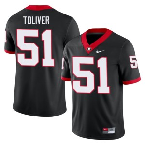 #51 Malachi Toliver Damn Good Dawgs Men's Football Jerseys - Black
