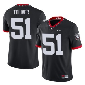 #51 Malachi Toliver DGDs Mens Mascot 100th Anniversary Alumni Jersey - Black