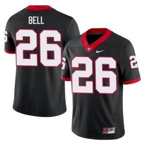 #26 Micah Bell UGA Bulldogs Mens NCAA Jerseys - Black