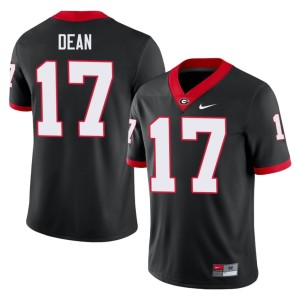 #17 Nakobe Dean Georgia Men High School Jerseys - Black