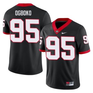 #95 Nnamdi Ogboko University of Georgia Bulldogs Mens High School Jersey - Black