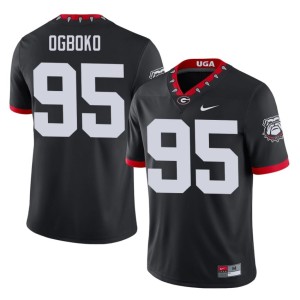 #95 Nnamdi Ogboko Dawgs Men Mascot 100th Anniversary Alumni Jersey - Black